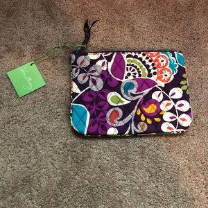 Vera Bradley Slim Cosmetic Case in Plum Crazy